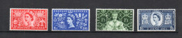 UK 1953 Set Definitive Queen Elizabeth Stamps (Michel 274/77) Nice MNH - Ongebruikt