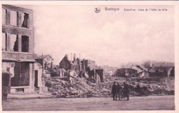  Bastogne -  Grand Rue - Place De L'hotel De Ville - Apres Le Siege De La Ville Decembre 1944 - Bastogne