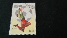 NİARAGUA-1970-80     2.50  CORD  DAMGALI - Nicaragua