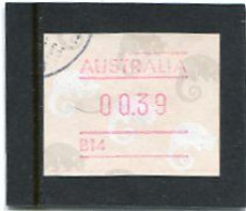 AUSTRALIA - 1988  39c  FRAMA  POSSUM   NO POSTCODE  B14  FINE USED - Vignette [ATM]