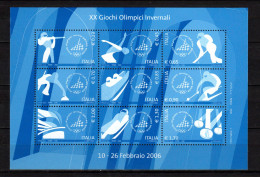 Italy 2006 Olympic Games Turin Torino Sheetlet MNH - Winter 2006: Torino