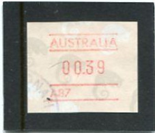 AUSTRALIA - 1988  39c  FRAMA  POSSUM   NO POSTCODE  A87  FINE USED - Automatenmarken [ATM]