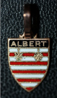 Pendentif Médaille Régionale émaiilée Années 60 Armoiries "Albert" Somme - Pendenti