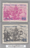 USATI ITALIA 1970 - Ref.0262B "GIUSEPPE GARIBALDI" Serie Di 2 Val. - - 1961-70: Used