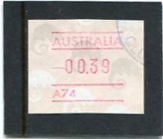 AUSTRALIA - 1988  39c  FRAMA  POSSUM   NO POSTCODE  A74  FINE USED - Machine Labels [ATM]