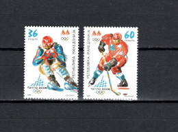 Macedonia 2006 Olympic Games Turin Torino Set Of 2 MNH - Winter 2006: Turin