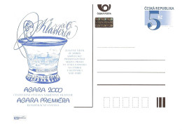 CDV A 59 Czech Republic Agara Stamp Exhibition 2000 Klösterle An Der Eger Porcelain - Porselein