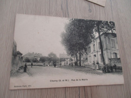 CPA 77 Seine Et Marne Charny Rue De La Mairie Un Coin Souple - Otros & Sin Clasificación