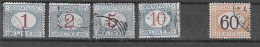 Italien - Selt./gest. Bessere "Portomarken" Aus 1892/1903 - Michel 18/21 Und 23! - Taxe