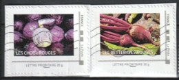 France Collector MONTIMBRAMOI 2 Timbres LES CHOUX ROUGES &ES BETTRAVES ROUGES Oblitérés - Collectors