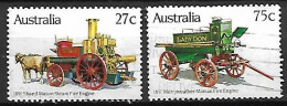 AUSTRALIE   -  1983.   Voitures  De Pompiers Anciennes - Used Stamps