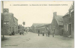 22.CHATELAUDREN.n°22.LA DESCENTE DE LA GARE.CANTONNEENTS LETELLIER - Châtelaudren