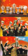 China / Chine 2001, 8 Mint Stationeries / 8 EP Vierges / 3rd Chinese Grand Slam / 3ème Grand Chelem Chinois - Tenis De Mesa