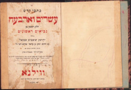 Kitve Kodesh: Esrim Ve-Arbah – Nevi’im Rishonim C6079 - Livres Anciens