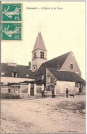 78. ELANCOURT.L'EGLISE ET LA PLACE.CHASSEURS. - Elancourt