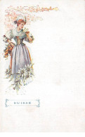 Illustrateur - N°66776 - Genre Mucha - Suisse - Une Femme De Profil Parmi Des Fleurs - Mucha, Alphonse