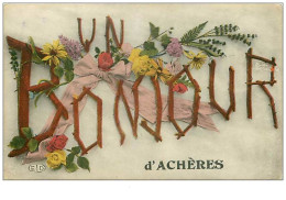 78.ACHERES.n°116.UN BONJOUR D'ACHERES - Acheres