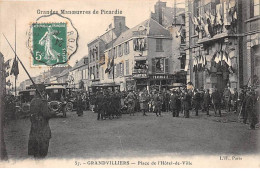 60 - SAN62938 - GRANDVILLIERS - Place De L'Hôtel De Ville - Grandvilliers