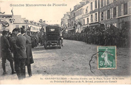 60 - SAN62939 - GRANDVILLIERS - Service D'Ordre Sur La Place - Le Jour De La Visite Du Président Fallières Et M Briand - Grandvilliers