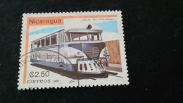 NİARAGUA-1970-80     2.50   CORD  DAMGALI - Nicaragua