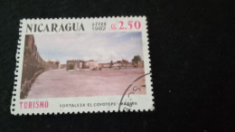 NİARAGUA-1970-80     2.50   CORD  DAMGALI - Nicaragua