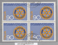 USATI ITALIA 1970 - Ref.0264C "ROTARY INTERNATIONAL" 1 Val. In Quartina - - 1961-70: Afgestempeld