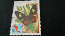 NİARAGUA-1970-80     3.00   CORD  DAMGALI - Nicaragua