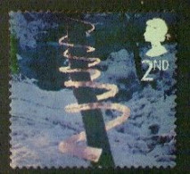 Great Britain, Scott #2165, Used (o), 2003, Christmas: Ice Spiral, 2nd, Multicolored - Gebraucht