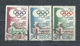 MAROC 1964 - OLYMPIC GAMES - CPL. SET - USED OBLITERE GESTEMPELT USADO - Estate 1964: Tokio