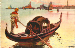 Delcampe - LOT 9 CARTES, VENEZIA - LA GONDOLA - PORTA DELLA CARTA - CHIESA DELLA SALUTE - PONTE DI RIALTO - PALAZZO - A. LOROCCHI - - 5 - 99 Karten