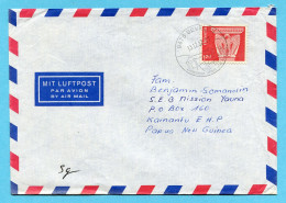 Brief Von Sevelen Nach Kainantu (Papua New Guinea) Mit Einzelfrankatur - Cartas & Documentos