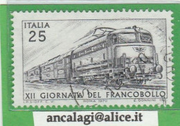 USATI ITALIA 1970 - Ref.0267 "12^ GIORNATA DEL FRANCOBOLLO" 1 Val. - - 1961-70: Gebraucht