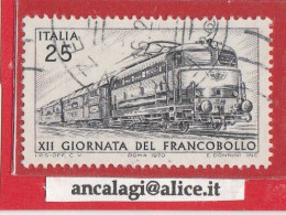 USATI ITALIA 1970 - Ref.0267B "12^ GIORNATA DEL FRANCOBOLLO" 1 Val. - - 1961-70: Gebraucht