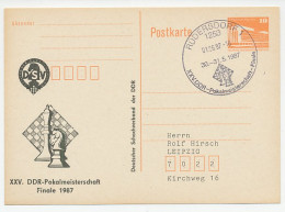 Postal Stationery Germany / DDR 1987 Chess Tournament - Sin Clasificación