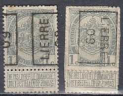 1324 Voorafstempeling Op Nr 81 - LIERRE 09 - Positie A & B - Roulettes 1900-09