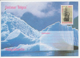 Postal Stationery Romania 1997 Ship - Belgica - Expediciones árticas