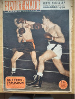 SportClub  Belgisch Weekblad    Feb. 1952  Boksen  Cover : Sneyers-Famechon - Trödler & Sammler