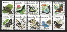 AUSTRALIE   -  1983.  Série Complète. Papillons - Usados