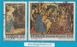 USATI ITALIA 1970 - Ref.0268B "1^ Comm. Del NATALE" Serie Di 2 Val. - - 1961-70: Used