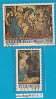 USATI ITALIA 1970 - Ref.0268C "1^ Comm. Del NATALE" Serie Di 2 Val. - - 1961-70: Used