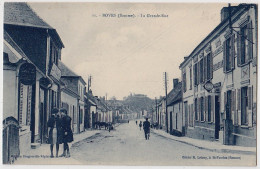 80 - B17729CPA - BOVES - La Grande Rue, Cafe Restaurant - Parfait état - SOMME - Boves