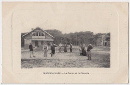 40 - B17045CPA - MIMIZAN PLAGE - Le Casino Et La Chapelle - Très Bon état - LANDES - Mimizan Plage