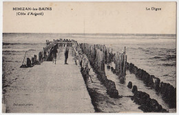 40 - B17024CPA - MIMIZAN LES BAINS - La Digue - Très Bon état - LANDES - Mimizan Plage