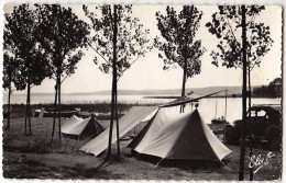 40 - B16743CPSM - BISCARROSSE - Camping Au Bord Du Lac - 2 CV - Très Bon état - LANDES - Biscarrosse