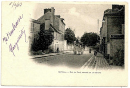 78 - B25931CPA - SEPTEUIL - Rue Du Pavé, Arrivée Voiture - Diligence - Carte Pionniere - Très Bon état - YVELINES - Septeuil