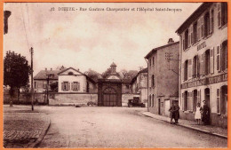 57 - B34082CPA - DIEUZE - Rue Gustave Charpentier Et Hopital Saint Jacques - Très Bon état - MOSELLE - Dieuze