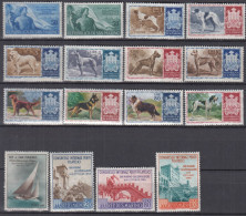 SAN MARINO  545-560, Postfrisch **, Aus Jahrgang 1956, Hunde, Segeln... - Neufs