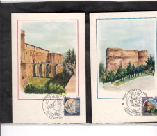 TEM20197  -  FDC MAX.CARD  CASTELLI D'ITALIA ( AVIO, L'AQUILA, REGGIO CALABRIA, ) - Castillos