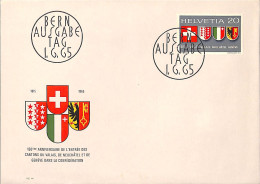 [900080]TB//-Suisse  - FDC, Documents, BERN, Cantons, Armoiries - Otros