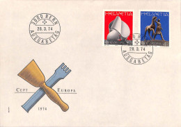 [900803]TB//-Suisse 1974 - FDC, Documents, Europa-Cept - 1974